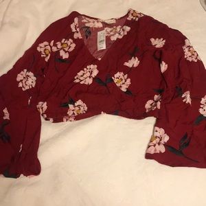 Cropped LA Hearts dress shirt